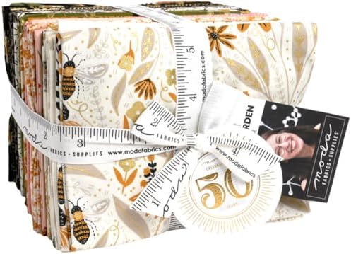 Gingiber Bee Garden 28 Fat Quarters 1 Panel Moda Fabrics 48410AB image 4