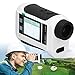 Luqeeg Rangefinder, 656 Yards Distance Finder Rangefinder with 6.5X Magnification LCD Voice Broadcast Sport Distance Measuring Device for Golfing (White)