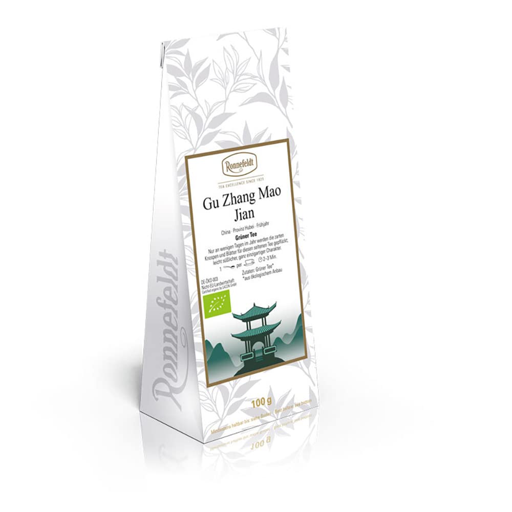 Ronnefeldt - Gu Zhang Mao Jian - Bio - Grüner Tee aus China - 100g, Menge:6 Stück