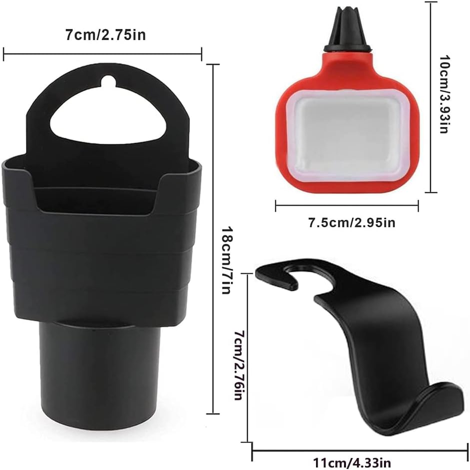 Car Dipping Sauce Holder, 2pcs Dip Clip In-Car Sauce Cup Holder and 1Pcs Car Fries Cup Holder with 2Pcs Car Headrest Hooks Car Automotive Interior Accessories for Sauce Lovers 5 517rmzHeS1L. AC SL1000