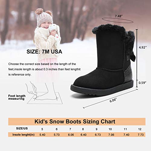 tombik Toddler Girls Warm Winter Snow Boots2