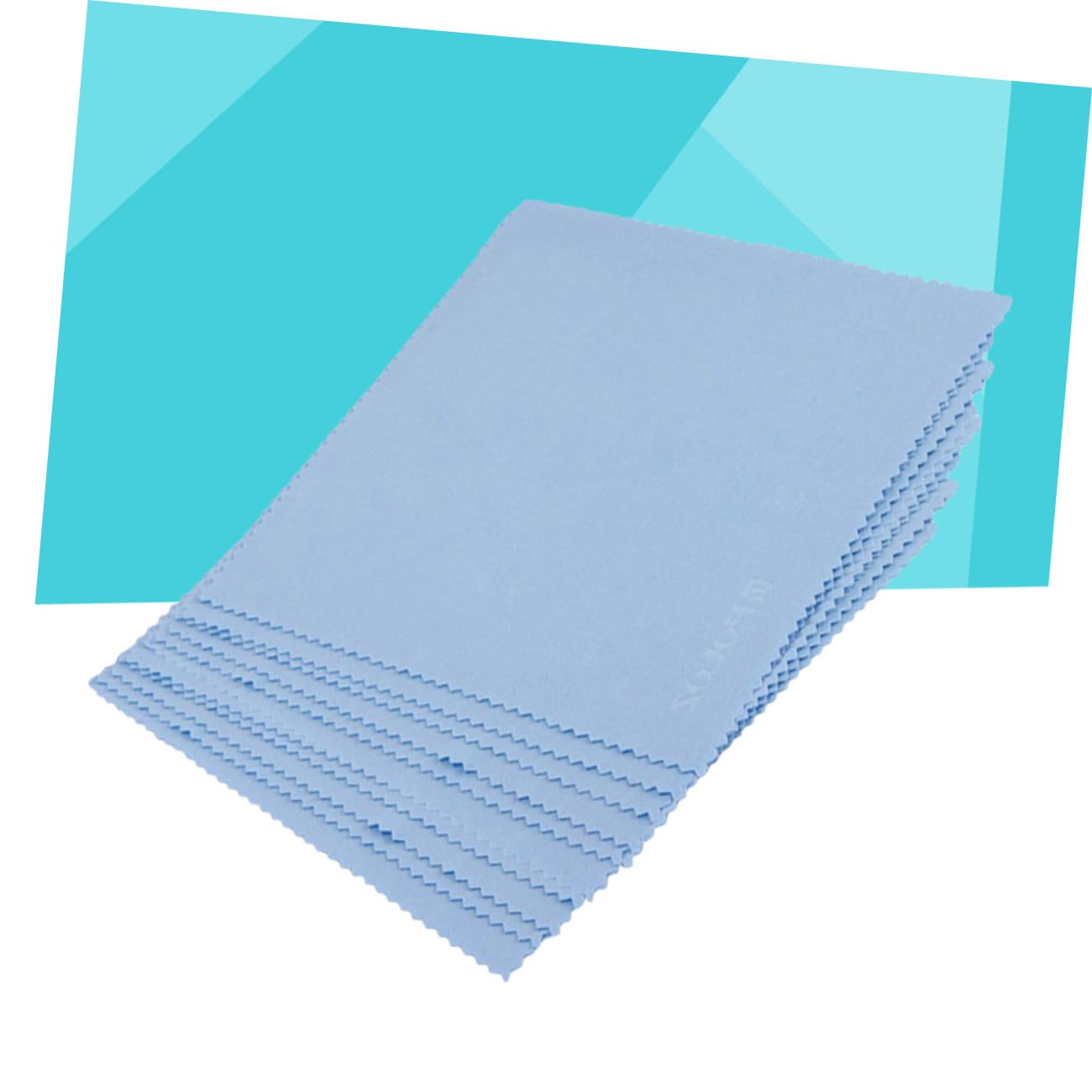 500 Piezas anteojos de tela paño de lente de gafas para lentes limpieza de tabletas cleanseen paños cleansen paños Limpiador de gafas paño de limpieza de microfibra Blue FOMIYES