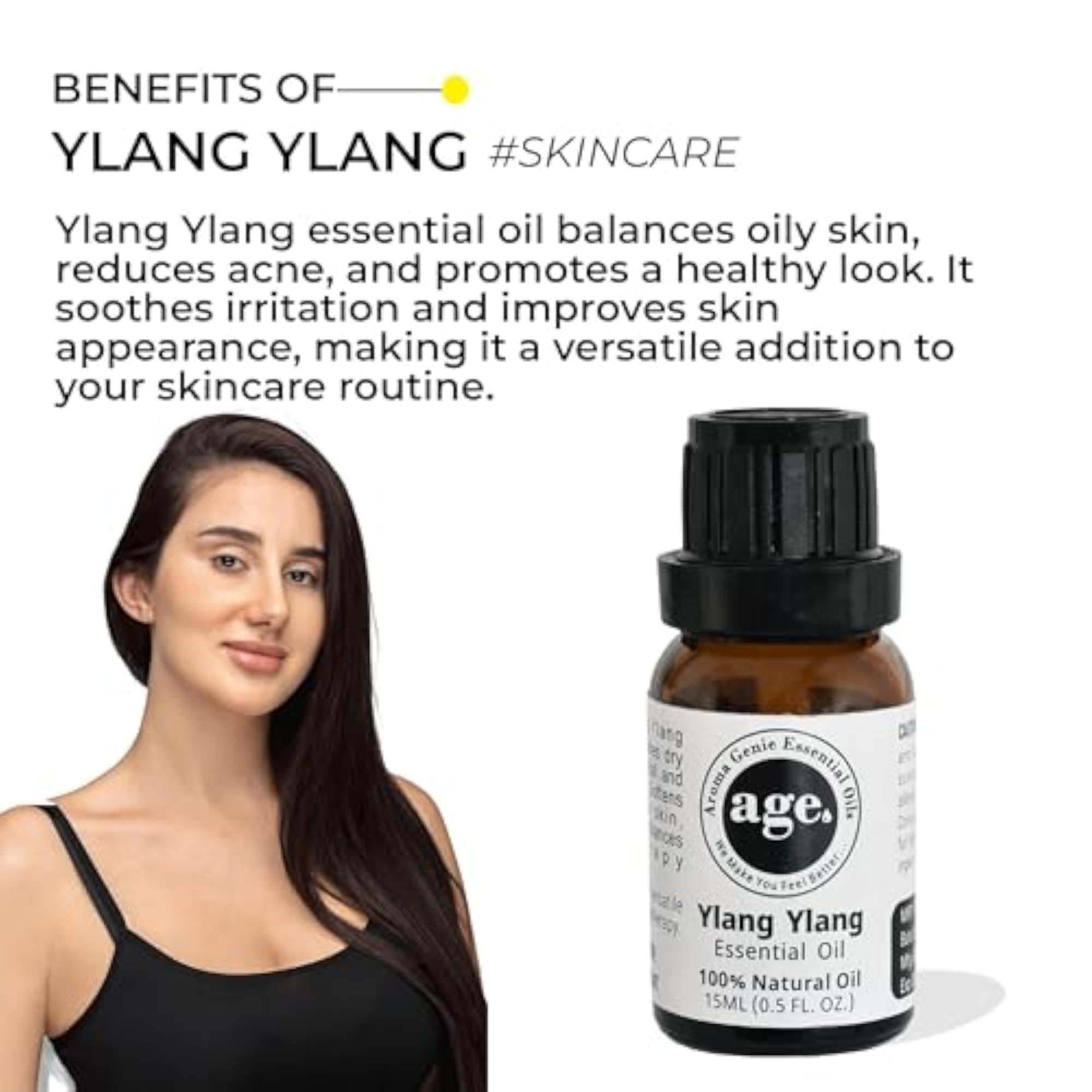 Aroma Genie Ylang Ylang & Tea Tree Essential Oil Combo, 15ml Each