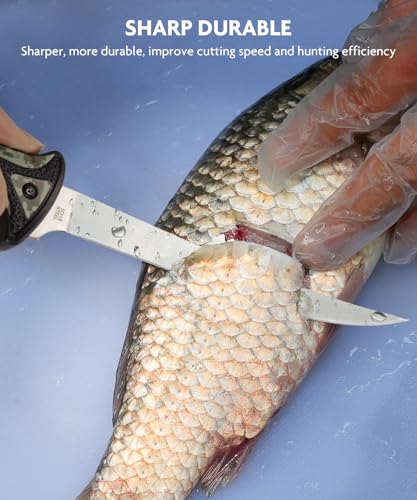 image for Jellas 7-Piece Hunting Knife Set - Professional Game Processing Kit wi