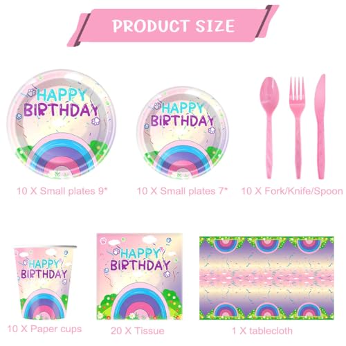 50% Off 81Pcs Cartoon Doll House Party Tableware Set