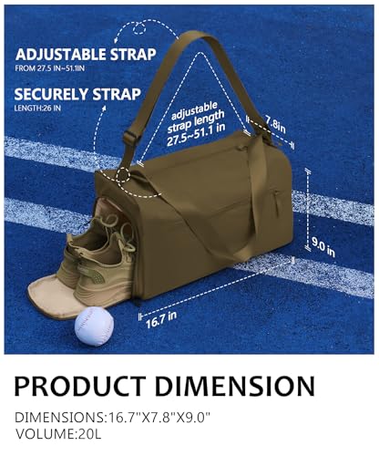 Small Gym Bag for women men, Stylish Compact Sports Bag, Small Duffle Bag Crossbody Bags for women men, Suitable For Gym Work Fitness Travel, 3 in 1 Duffle Bags3