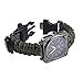 Ultragood Montre multifonction de survie en extérieur, bracelet Kit de survie, corde, sifflet + + boussole + allumeur, pour Randonnée, Camping Escalade Kit de premiers secours (Vert Armée)