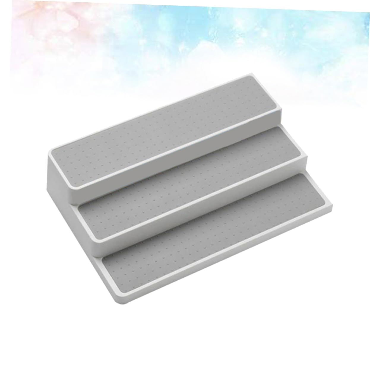 Estante Elevador de Especias de 3 Niveles para Cocina y Despensa, Organizador de Condimentos de Pp y Ppr para Ordenar Frascos y Sal