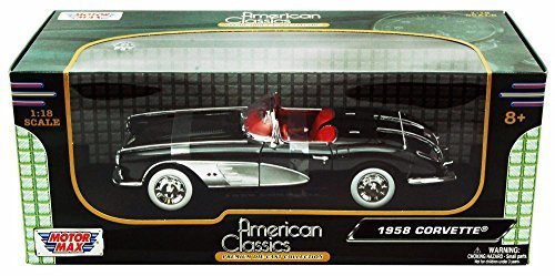 Motor Max 1:18 American Classics 1958 Chevrolet Corvette Diecast Vehicles