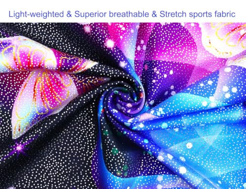 Image of Domusgo Gymnastics Leotards for Girls Sparkly One Piece Biketard Size 1-10Y