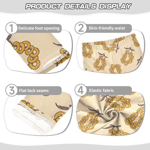 Girls Leggings Bunch of Russian Bagels on A Rope Toddler Girls Clothes Leggings for Girls Toddler Girls Leggings 3-4T3