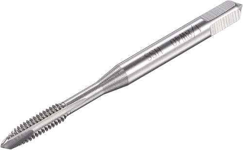 uxcell Grifo roscado de punta en espiral 14-20 BSW, HSS (acero de alta velocidad), rosca de máquina, 3 flautas rectas sin revestimiento, herramienta