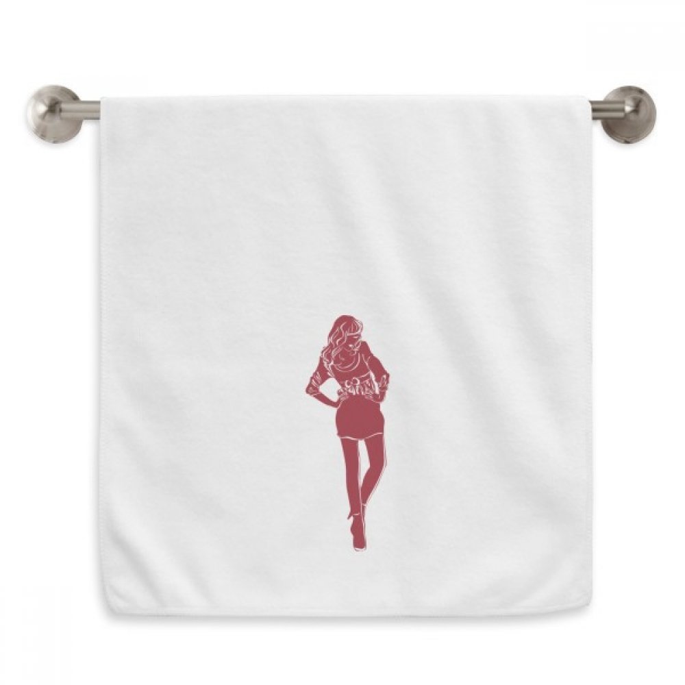 Serviettes débarbouillettes rouge beauté mode femme DIYthinker 13X29