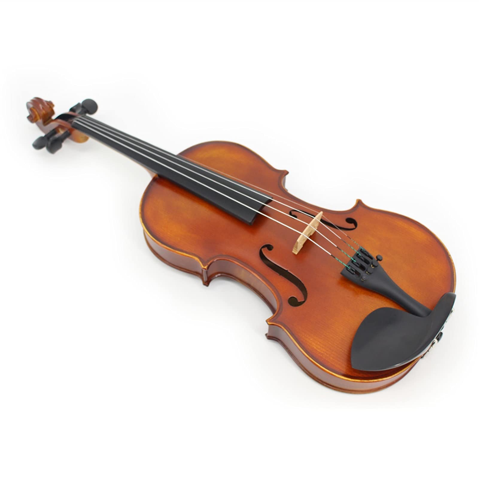 Violino Acustico In Acero Antico Opaco Parti Di Ebano Studenti A Grandezza Naturale Violino Per Principianti 1/4,1/2,3/4,4/4 violino principianti(4/4)