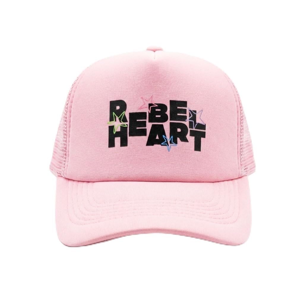 pink trucker cap for girls | aesthetic mesh baseball cap head caps for women for all sports-1pcs