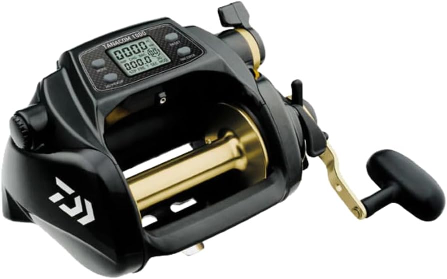 TANACOM1000 Dendoh Fishing Reel, 30-40 lb, Black