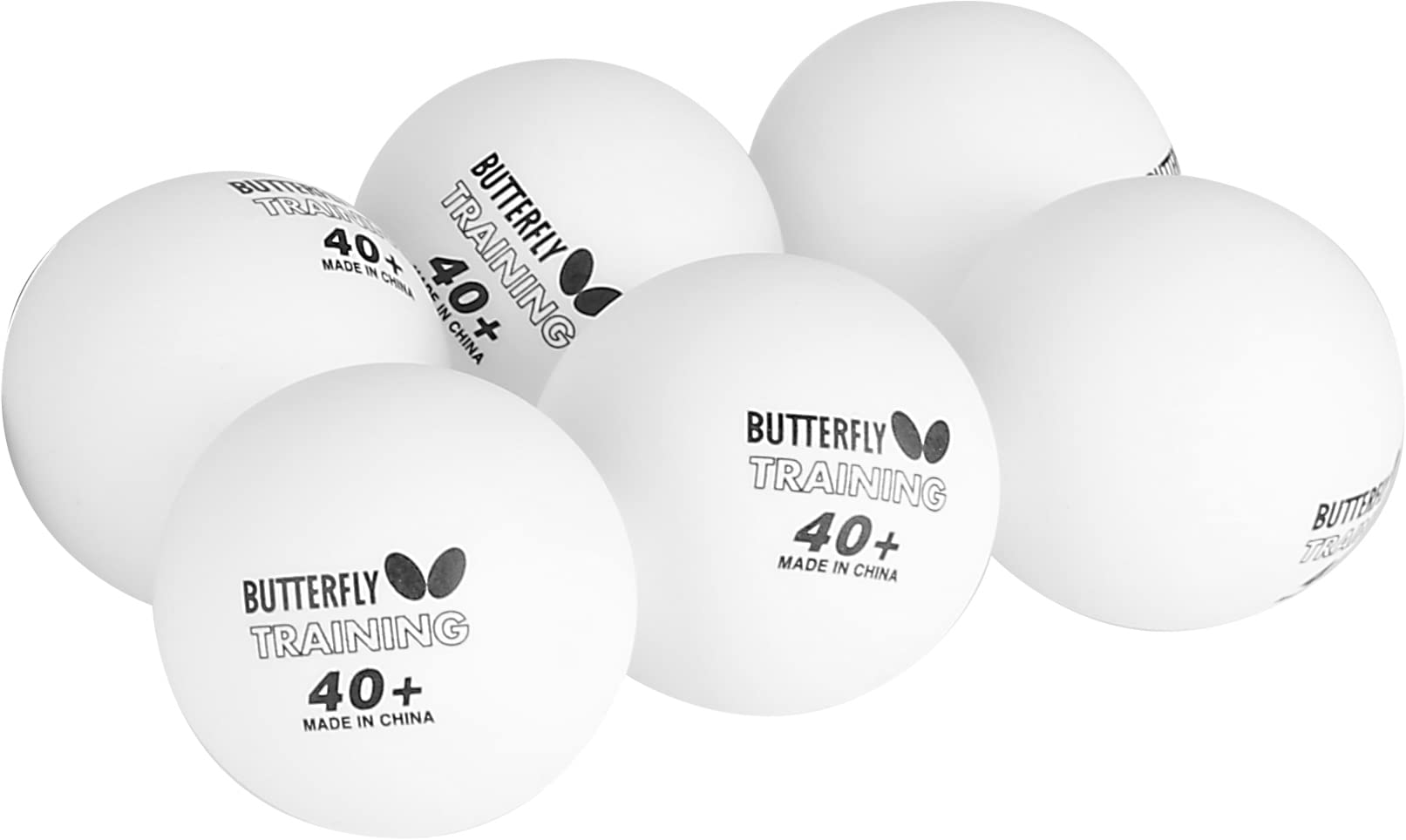 Butterfly Dimitrij Ovtcharov zestaw do tenisa stołowego, 2 rakietki do tenisa stołowego + 6 piłek TT, certyfikowana przez ITTF, gąbka 1,5 mm, dla początkujących do tenisa stołowego