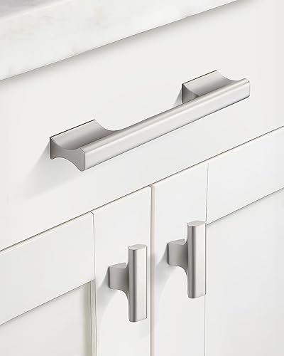 Miniatura 7 de Dazzleeta Paquete de 10 tiradores negros de gabinete de cocina de 3 34 pulgadas para armario, puerta, aparador, cajón, gabinete de baño