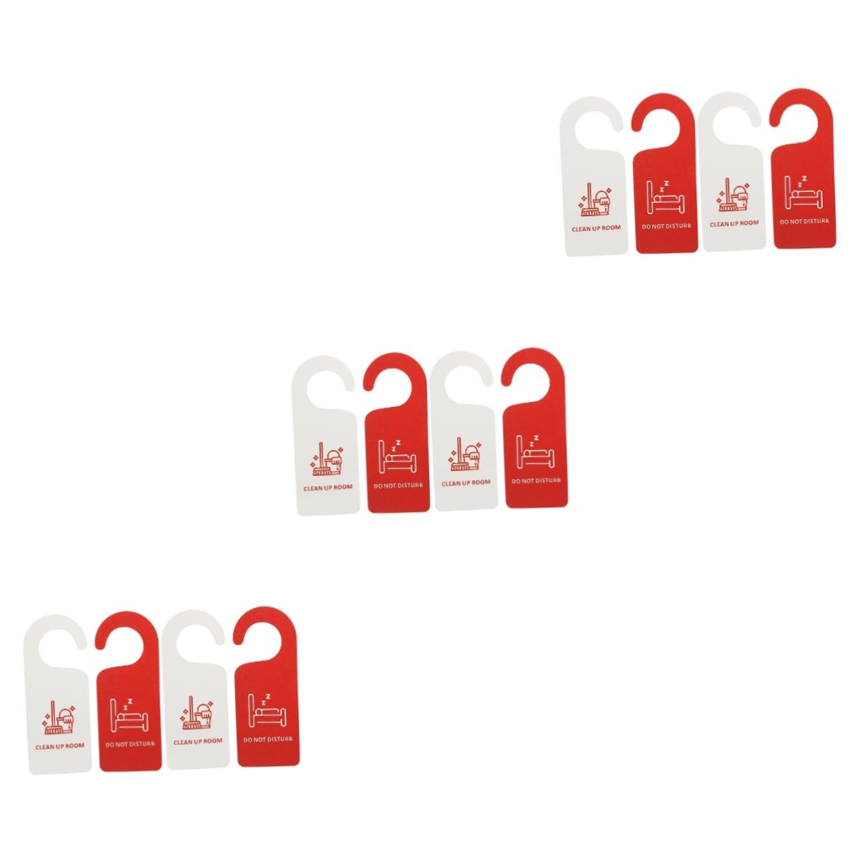 12pièces Panneaux De Porte Ne Déranger Et Nettoyer Pour De Porte Pratique Et Décoratif
