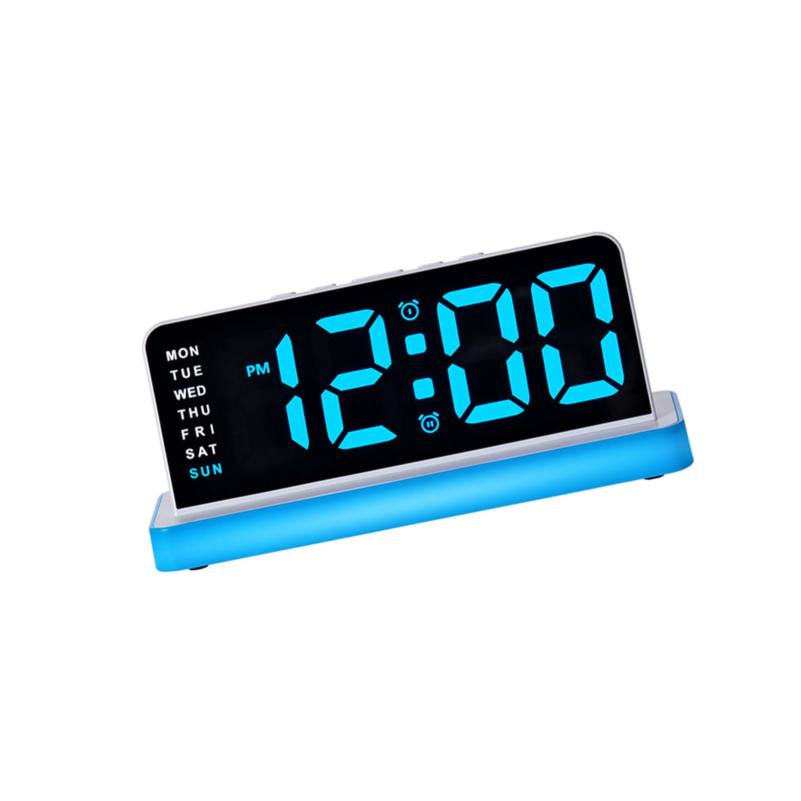 Bedside Digital Alarm Clock for Bedroom, Big Number LED Display with Soft Night Light for Sleep Routines Alarm Clock Bedside Led Night Light Weekday Display Large Number Bedroom Desk Sleep Routine Up