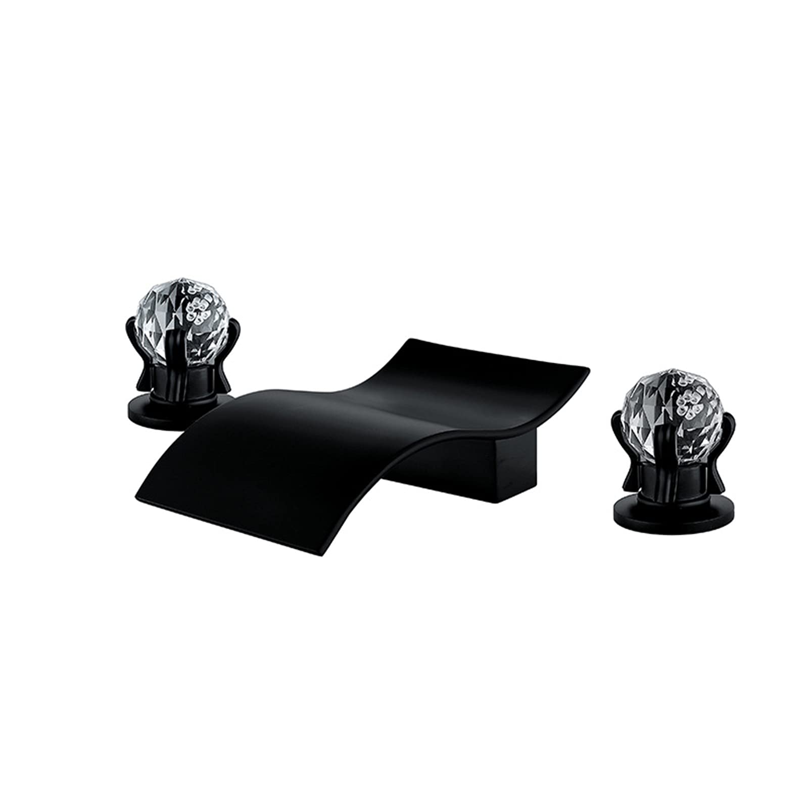 Mitigeur de lavabo à 2 boutons en cristal pour une ambiance spa à la maison
