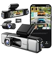BOTSLAB 4 Kanal Dashcam Auto Vorne Hinten, 4 Channel 3K+3 * 1080P, Autokamera mit 128GB SD Karte,...