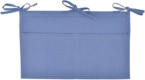 Almacenamiento de juguetes para cuna de bebé organizador de bolsillo para colgar en la mesita de noche bolsa sólida para el cuidado del bebé azul disponible en Yaxa Guatemala