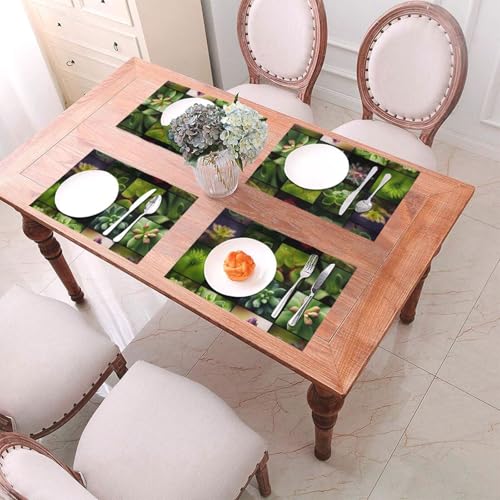 Sets de table tissés anti-chaleur et lavables pour protéger votre nappe