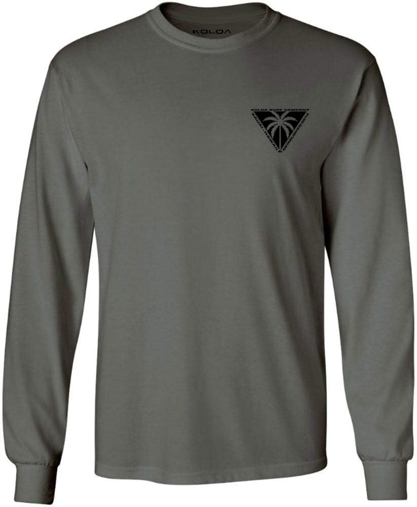 Koloa Surf Mens Triangulated Palm Logo Long Sleeve Tee in Reg, Big and Tall