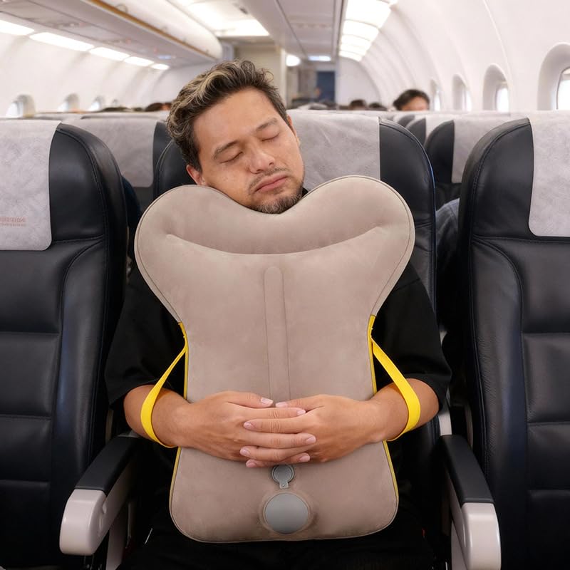 Almohada Inflable para Viaje con Soporte Ergonómico miniatura 6