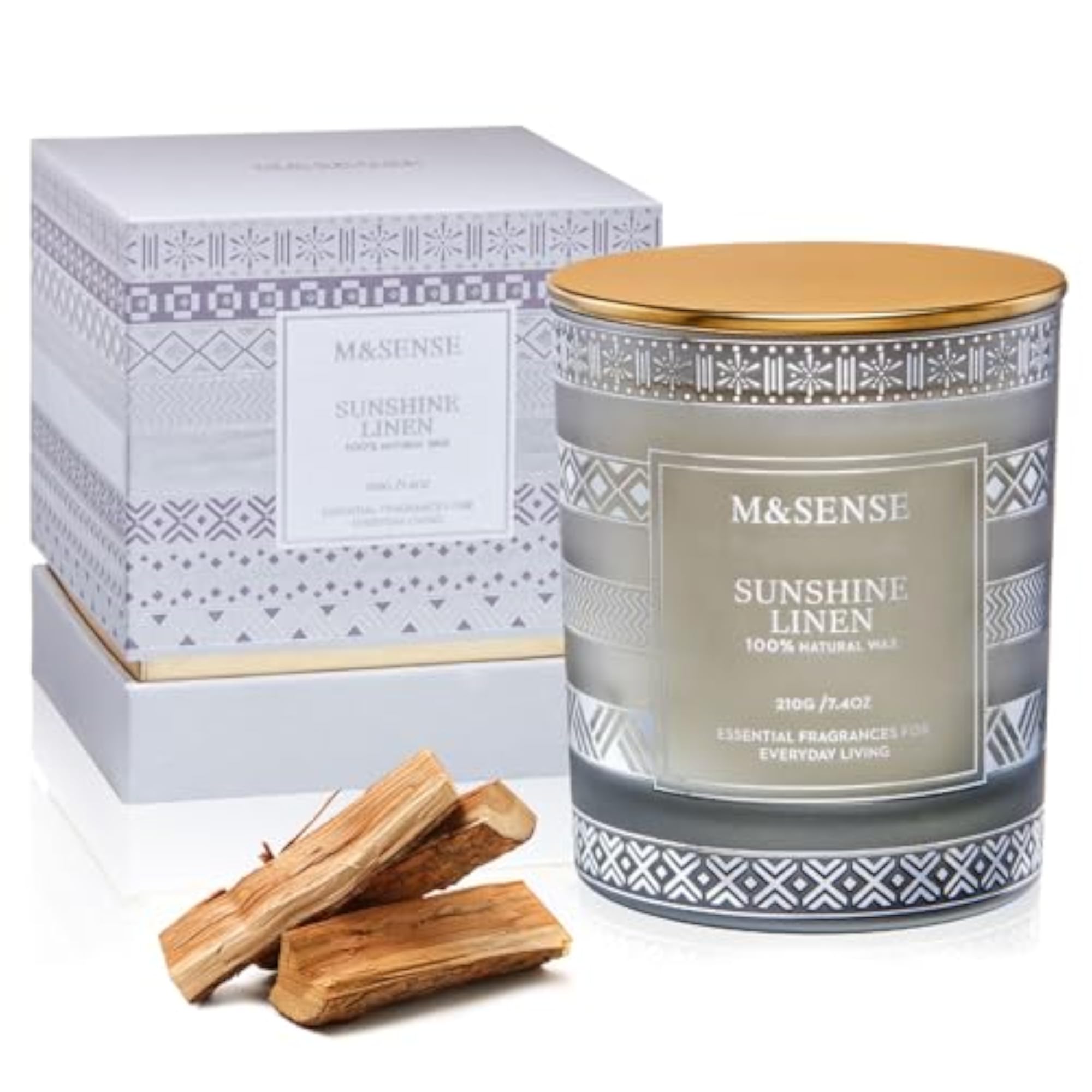 Sunshine Linen Scented Candle, 7.4oz Gift