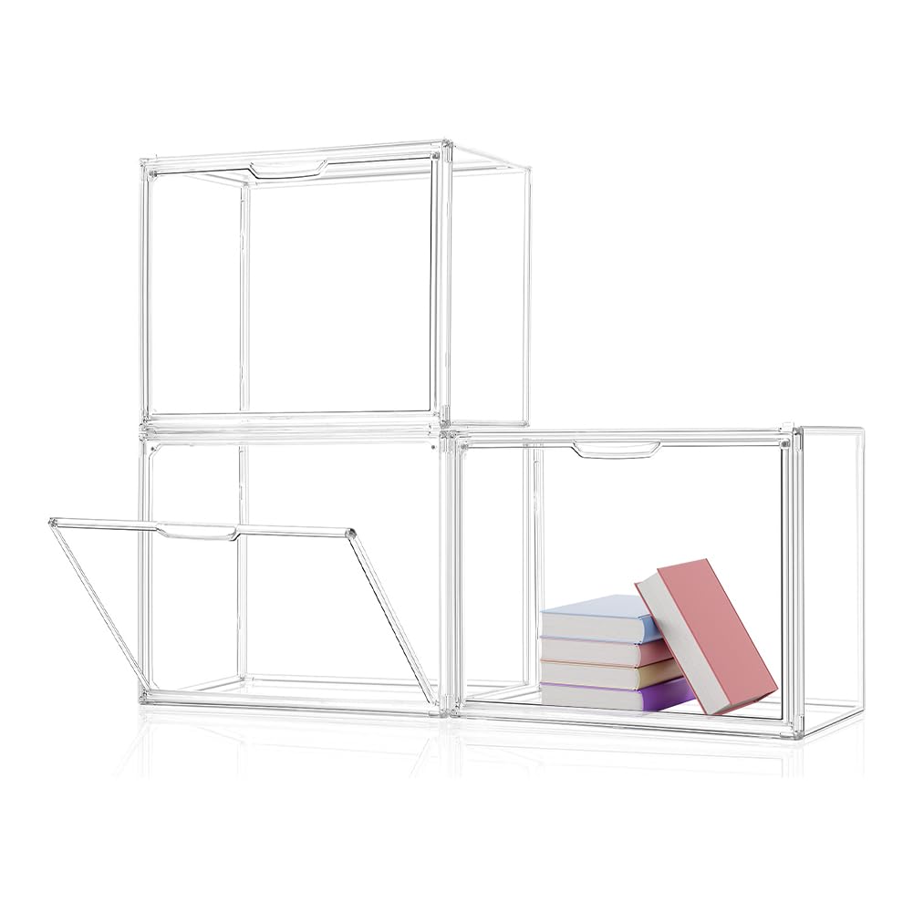 Boîte de rangement en acrylique pour organiser le salon et protéger les figurines