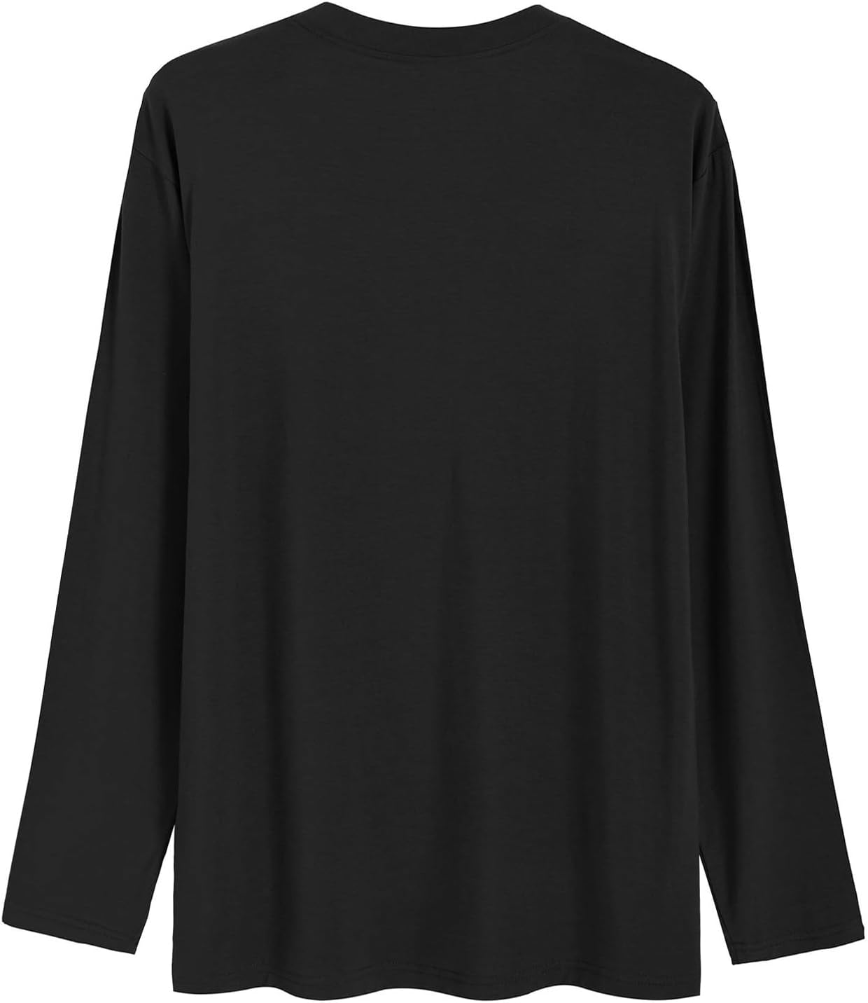 Latuza Men's Long Sleeve Pajama Shirt 2 Pack Henley Neck Sleep Tops