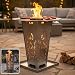 FireDesire Grill Pro Feuerkorb 80cm + Grillplatte + Ascheschale, Feuertonne, Feuerschale, Grilltonne, Ofen, Terassenofen, Grill, Stahlkorb, Plancha, Gartenfeuer