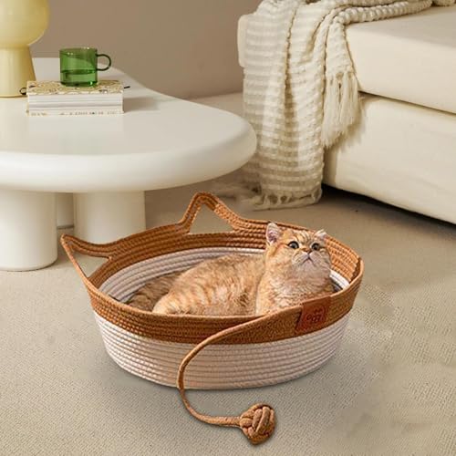 Generic Cama de cesta para gato, Cesta de cama para cachorro | Ninho bonito para arranhões de gato c