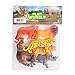 Animal Figure, 8 Inch Jumbo Jungle Animal Toy Set (6 Piece),Playkidz Toys Realistic Wild Vinyl Animal For Kids Toddler Child, Plastic Animal Party Favors Learning Forest Farm Animals Toys Playset