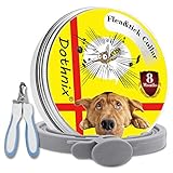 【Efectivo 8 Meses】este collar antiparasitario puede matar pulgas, piojos, garrapatas, ácaros, mosquitos de inmediato,puede ofrecer a su perro una protección de tiempo muy largo. NOTA: cachorros(perros) dentro de 8 meses no use este producto