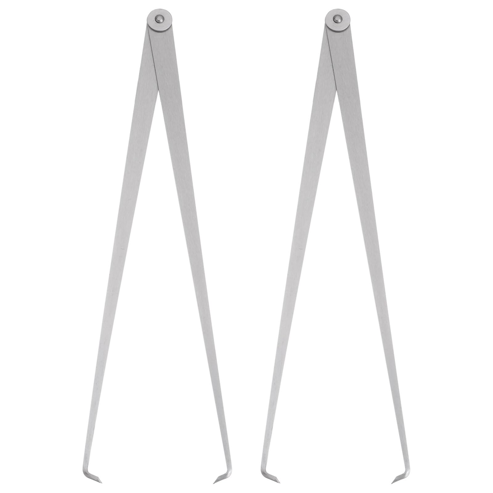 QUARKZMAN 2pcs Compas Intérieur À Joint Fixe 800mm 31 Inch Acier Argent