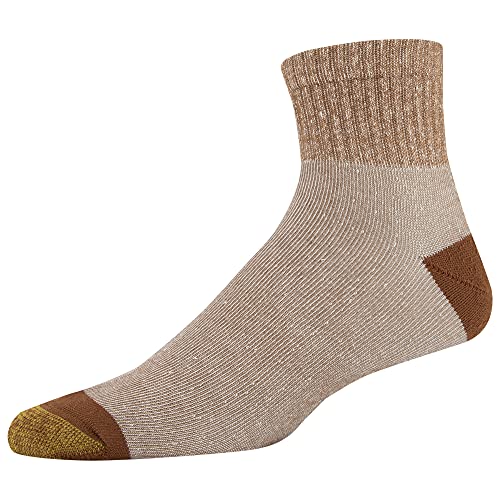 GOLDTOE Men's 656P Cotton Ankle Athletic Socks, Multipairs, Rust Assorted (6-Pairs), Large3