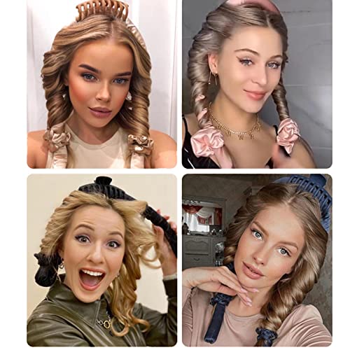 AnsonBoy No Heat Curling Iron Lazy Curling Iron Silk Curling Band