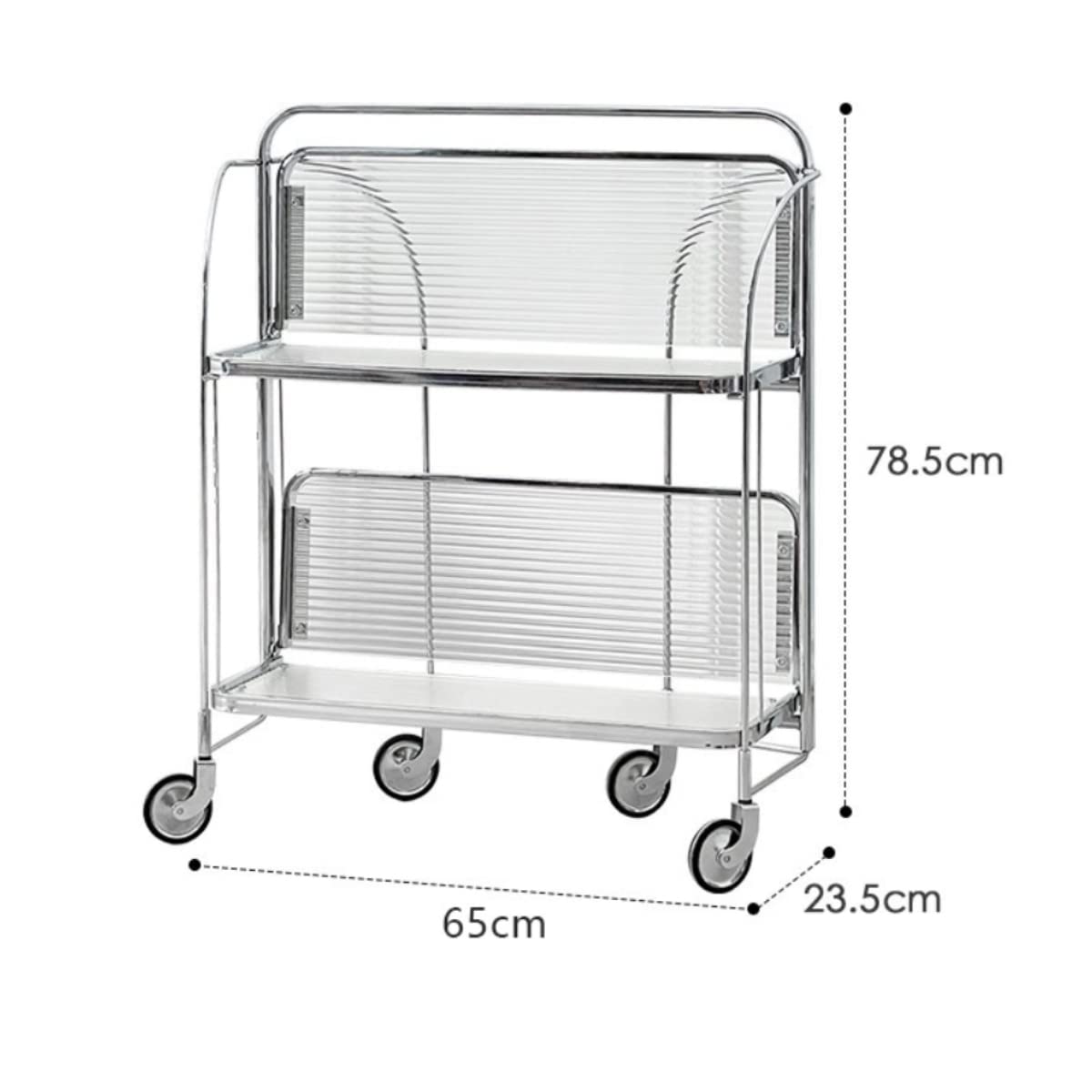 ヴィンテージ ワゴンラック/収納 ミニマル モダン ミッドセンチュリー 収納 ワゴン 3段5トレイ Wagon 収納ラック キャスター付き