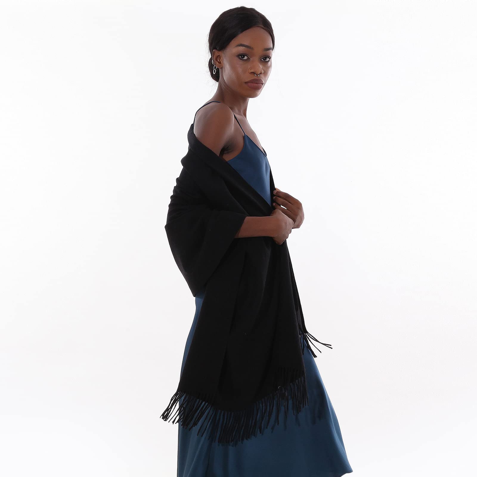 Sciarpa Pashmina Donna Invernale Scialle Sciarpe Elegante Cerimonia Grande Stole Foulard Scialle da Abito Sera