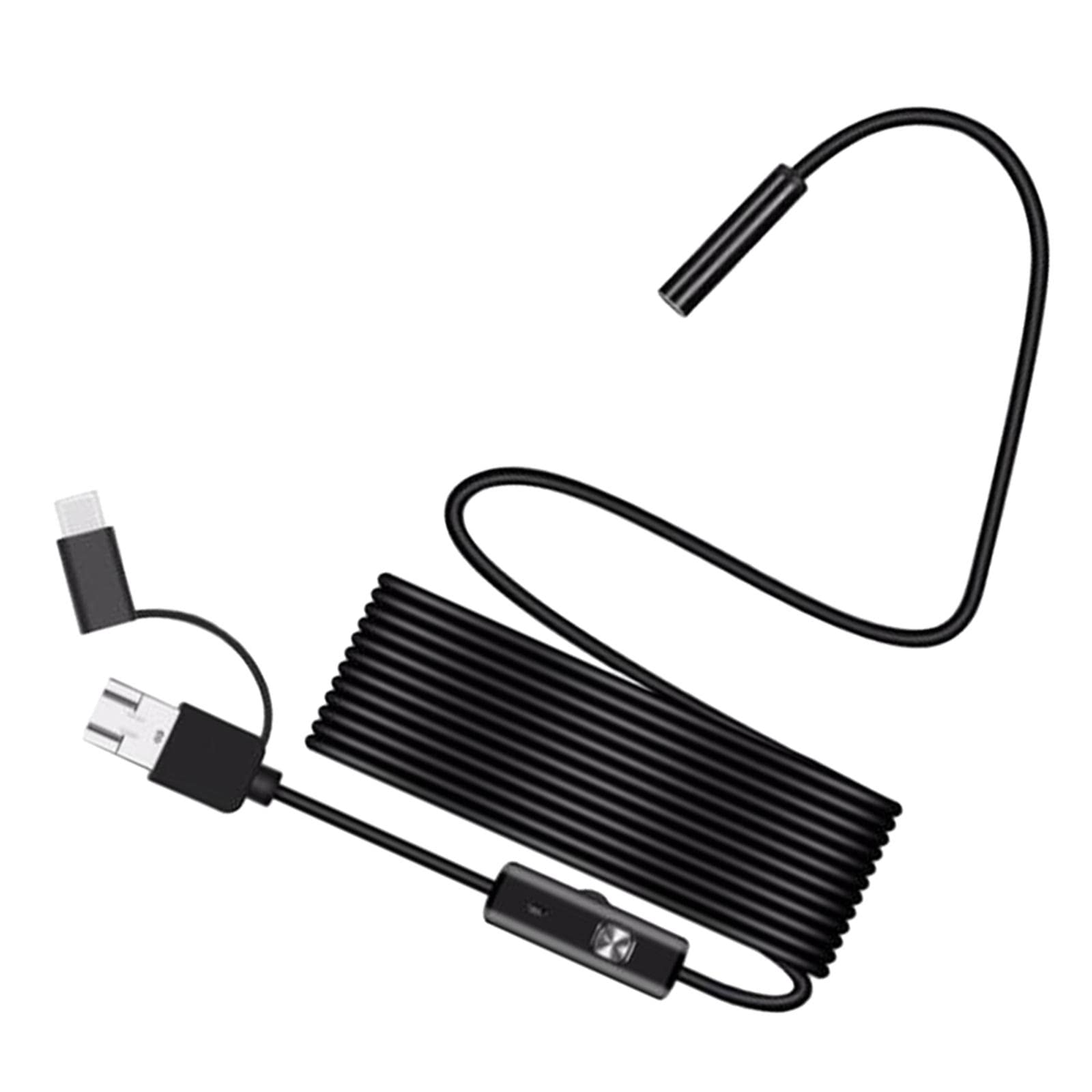 Caméra Endoscopique Industrielle 8mm Haute Performance pour Smartphone et Ordinateur, 5M