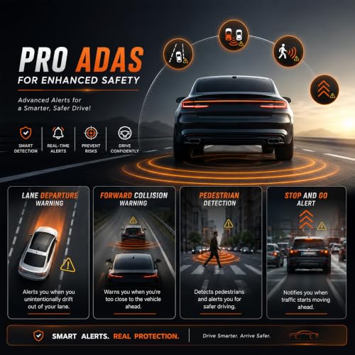Image of MyFitSpark DC-102 Real 2.7K HDR Dual Channel Dash Cam | Sony Starvis Sensor | Novatek AI Chipset IMX335 Car Front & Rear ADAS Safety GPS Logger Night Vision G-Sensor Supercapacitor Wi-Fi App Parking Mode
