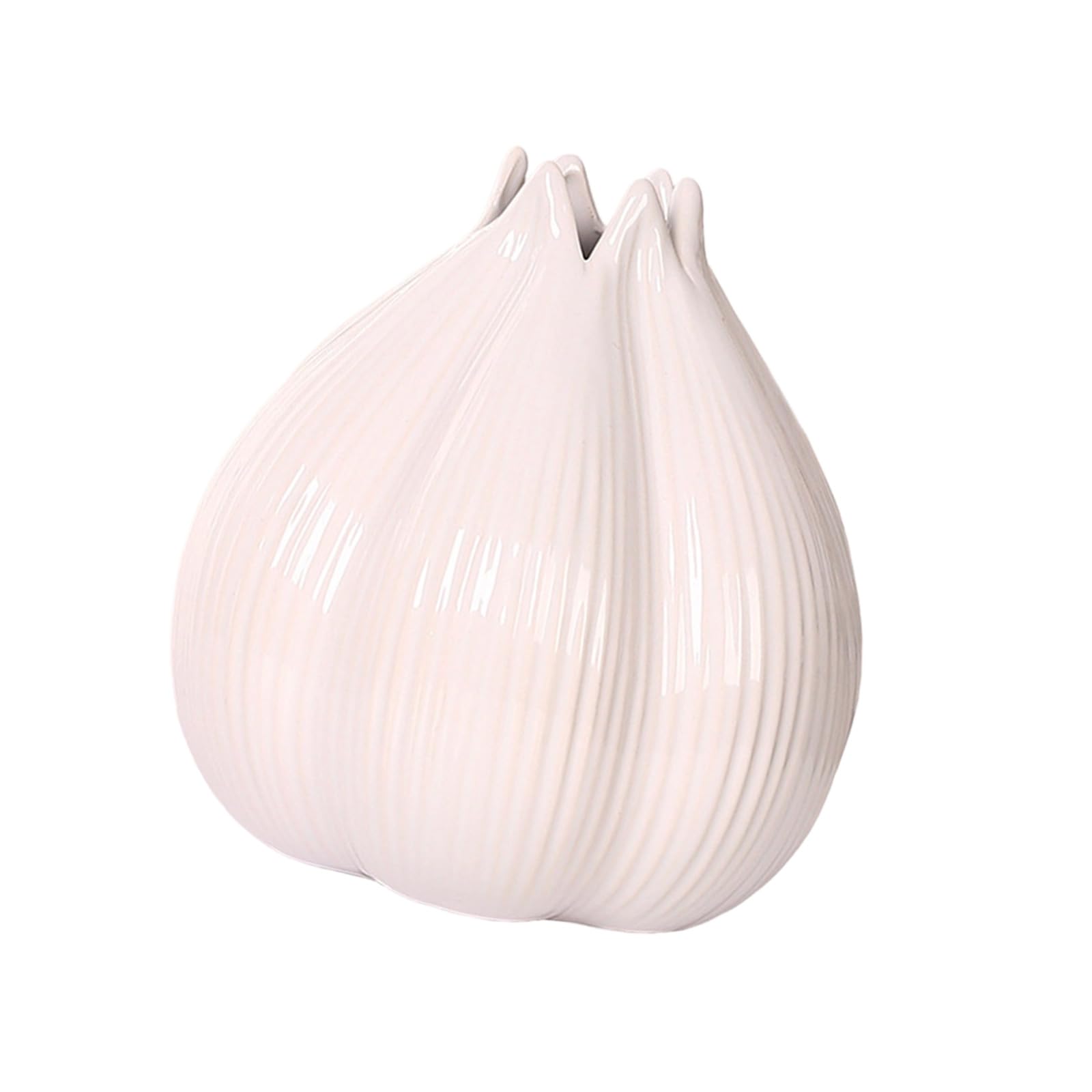 TFAOYS Multifunctional Ceramic Onion Shape Holder Handcrafted Decors Flower for Various Room Easy to Maintain Modern Decors Artistic