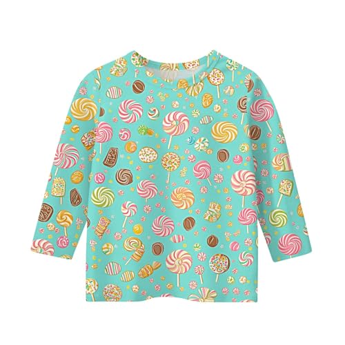 Tops for Teen Girls Crew Neck Floral Print 3/4 Sleeve Clothes Outfits Y2K Three Quarter Length Outfits Pullover3