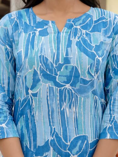 Image of feranoid Elegant V-Neck 3 /4 Sleeve Kurta & Pant Co-ord Set (S-XXL)