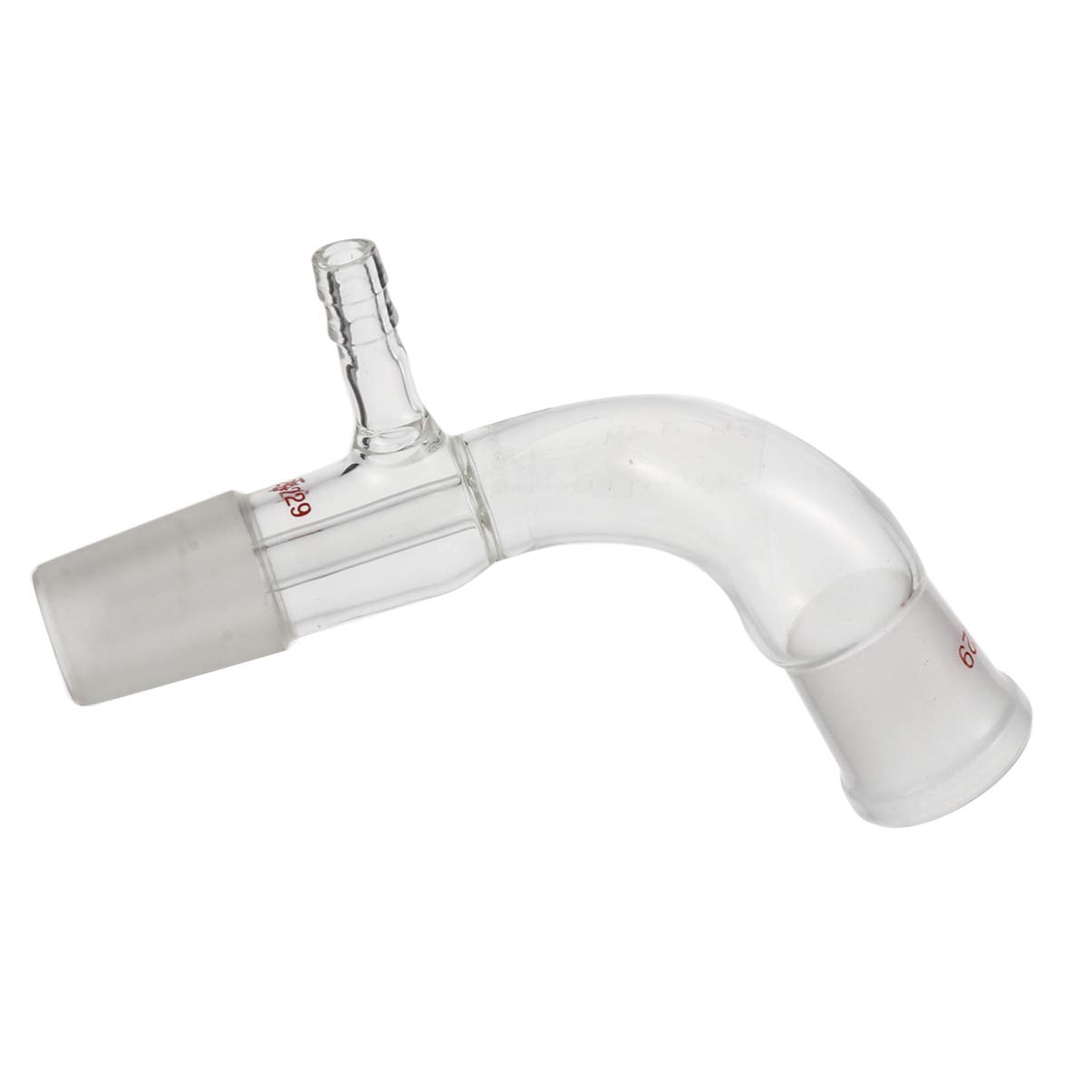 Anneome Glass Distillation Tube for Laboratory Teaching Instrument Male Female Vacuum Distillation Adapter