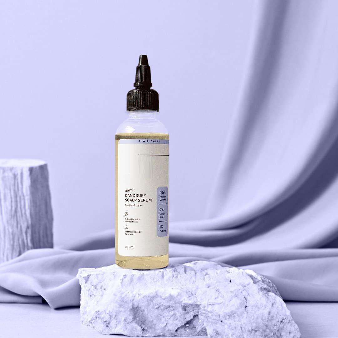 Anti-Dandruff Scalp Serum, 0.5% Piroctone Olamine, 2% Salicylic Acid, 1% Prebiotic, 100 ml