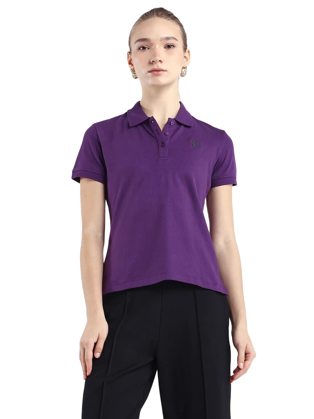 rareism Cotton Blend Regular Half Sleeve Polo-picture-14